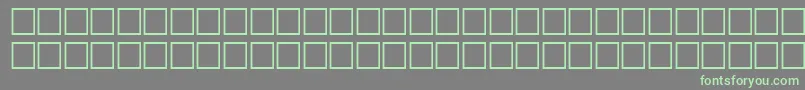 フォントSvfwfb – 灰色の背景に緑のフォント