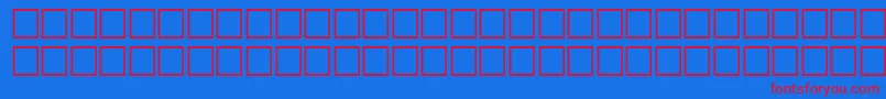 Svfwfb Font – Red Fonts on Blue Background