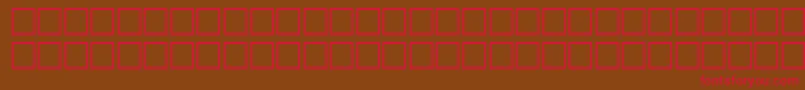 Svfwfb Font – Red Fonts on Brown Background