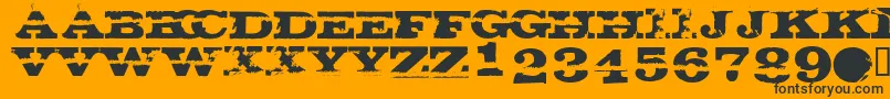 Подробнее о шрифте GatecrasherTexan Шрифт GatecrasherTexan – чёрные шрифты на оранжевом фоне