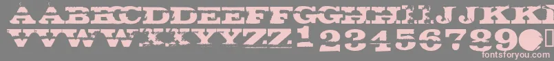 GatecrasherTexan Font – Pink Fonts on Gray Background