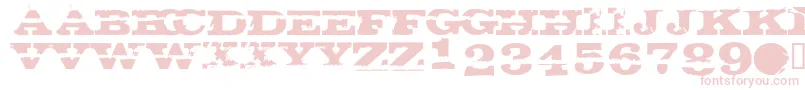 GatecrasherTexan Font – Pink Fonts on White Background