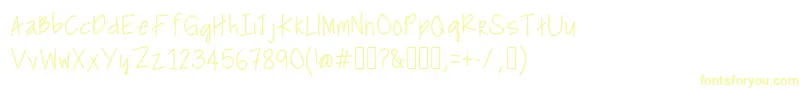 BullfrogsAndButterflies Font – Yellow Fonts