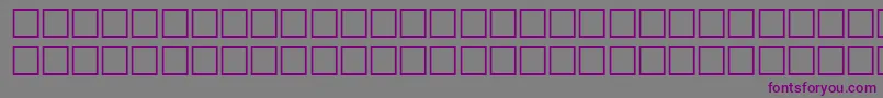 IcecubeRegular Font – Purple Fonts on Gray Background