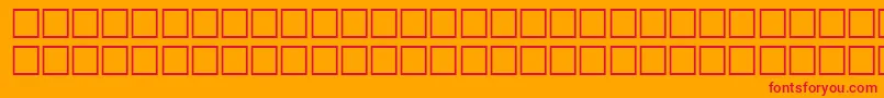IcecubeRegular Font – Red Fonts on Orange Background