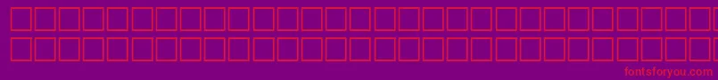 IcecubeRegular-Schriftart – Rote Schriften auf violettem Hintergrund