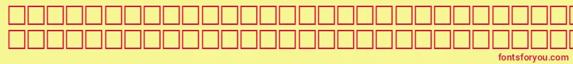 IcecubeRegular Font – Red Fonts on Yellow Background