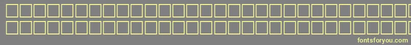 IcecubeRegular Font – Yellow Fonts on Gray Background