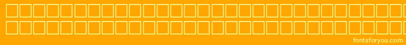 IcecubeRegular Font – Yellow Fonts on Orange Background