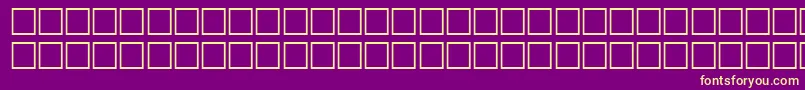 IcecubeRegular Font – Yellow Fonts on Purple Background