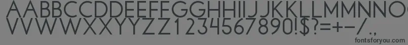 Libbyregular Font – Black Fonts on Gray Background