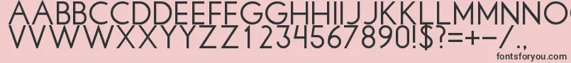 Libbyregular Font – Black Fonts on Pink Background