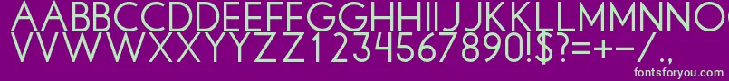 Libbyregular Font – Green Fonts on Purple Background