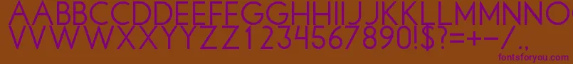 Libbyregular Font – Purple Fonts on Brown Background