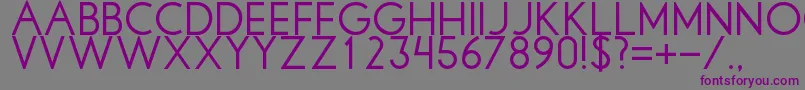 Libbyregular Font – Purple Fonts on Gray Background