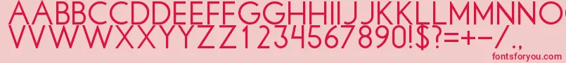 Libbyregular Font – Red Fonts on Pink Background