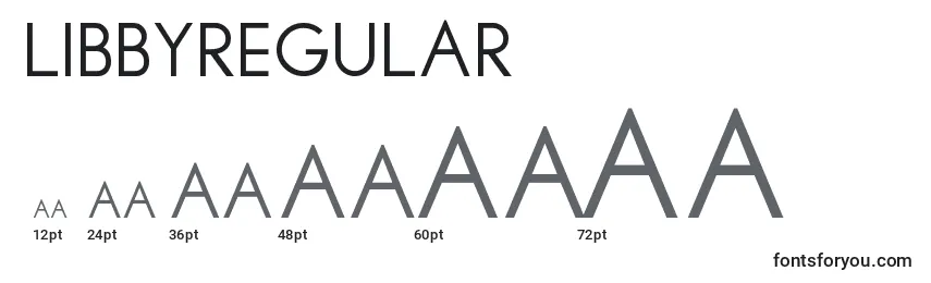 Libbyregular Font Sizes