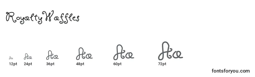 RoyaltyWaffles Font Sizes