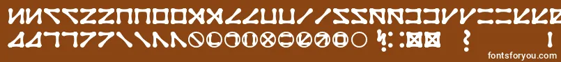 Saiba mais sobre a fonte QBertsFuneral Fonte QBertsFuneral – fontes brancas em um fundo marrom