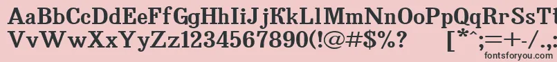 Bruskovaya120 Font – Black Fonts on Pink Background