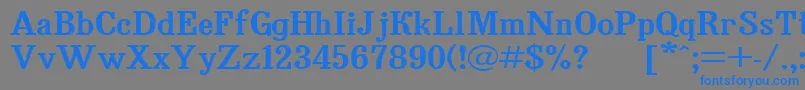fuente Bruskovaya120 – Fuentes Azules Sobre Fondo Gris