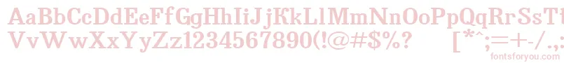 Bruskovaya120 Font – Pink Fonts on White Background