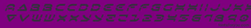 Oberondeuxtitleital Font – Black Fonts on Purple Background