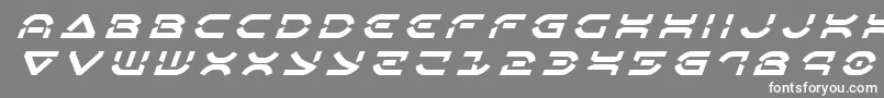 Oberondeuxtitleital Font – White Fonts on Gray Background
