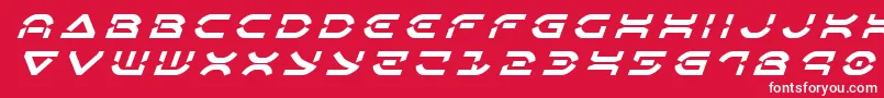 Oberondeuxtitleital Font – White Fonts on Red Background