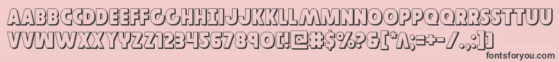 Governor3D Font – Black Fonts on Pink Background