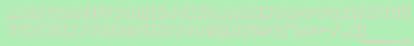 Governor3D Font – Pink Fonts on Green Background