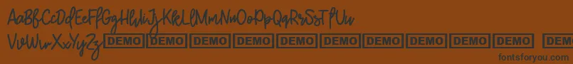 Burston Font – Black Fonts on Brown Background