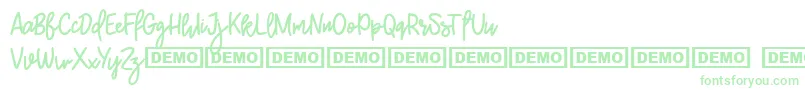Burston Font – Green Fonts on White Background