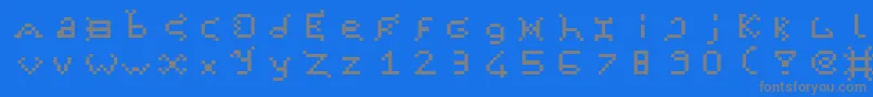 More about Furkan19098 Font Furkan19098 Font – Gray Fonts on Blue Background