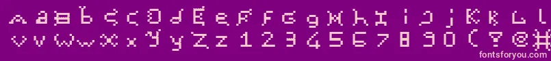 Furkan19098 Font – Pink Fonts on Purple Background