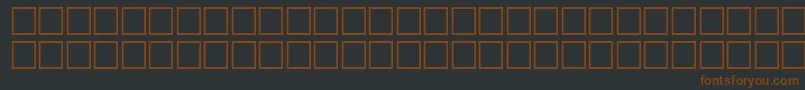 Шрифт McsHor4SUBite2000 – коричневые шрифты на чёрном фоне