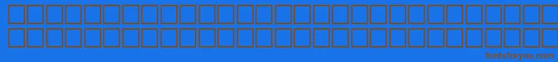 Fonte McsHor4SUBite2000 – fontes marrons em um fundo azul