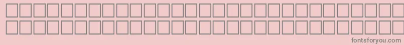 フォントMcsHor4SUBite2000 – ピンクの背景に灰色の文字