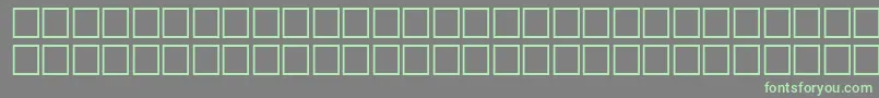 McsHor4SUBite2000-fontti – vihreät fontit harmaalla taustalla