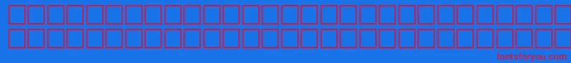 Fonte McsHor4SUBite2000 – fontes vermelhas em um fundo azul