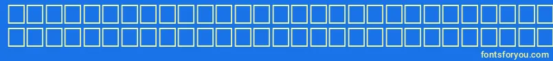 McsHor4SUBite2000-Schriftart – Gelbe Schriften auf blauem Hintergrund
