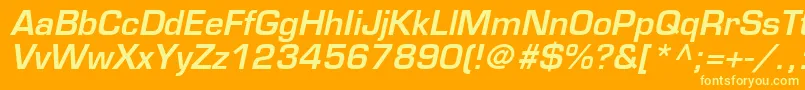 Más sobre la fuente EurostileLtDemiOblique fuente EurostileLtDemiOblique – Fuentes Amarillas Sobre Fondo Naranja