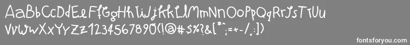 AtmanBold Font – White Fonts on Gray Background