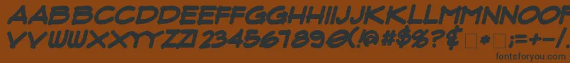Saiba mais sobre a fonte FluxArchitectBoldItalic Fonte FluxArchitectBoldItalic – fontes pretas em um fundo marrom