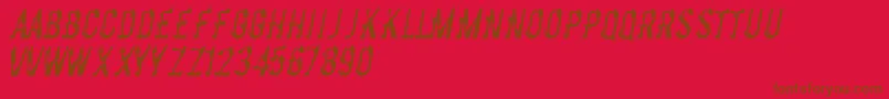 fuente Basicchrome – Fuentes Marrones Sobre Fondo Rojo