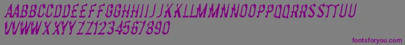 Шрифт Basicchrome – фиолетовые шрифты на сером фоне