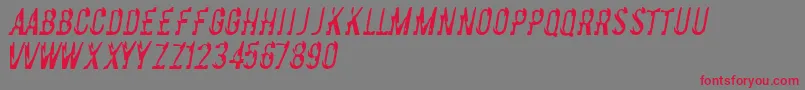 Basicchrome-fontti – punaiset fontit harmaalla taustalla