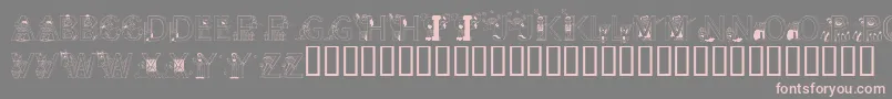 LmsLearnToSpell Font – Pink Fonts on Gray Background