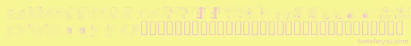 LmsLearnToSpell Font – Pink Fonts on Yellow Background