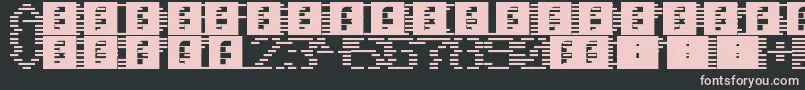 Scanlines Font – Pink Fonts on Black Background